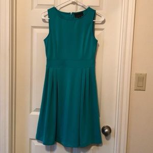 Blue green cute dress. Flowy skirt